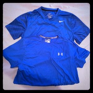Underarmour & Nike workout shirts
